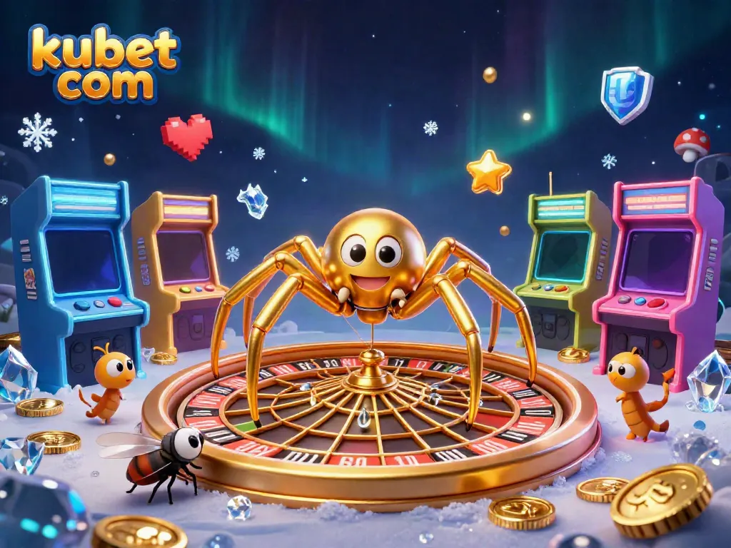 Engage with kubet com as a golden spider and croupier create a dynamic casino atmosphere.