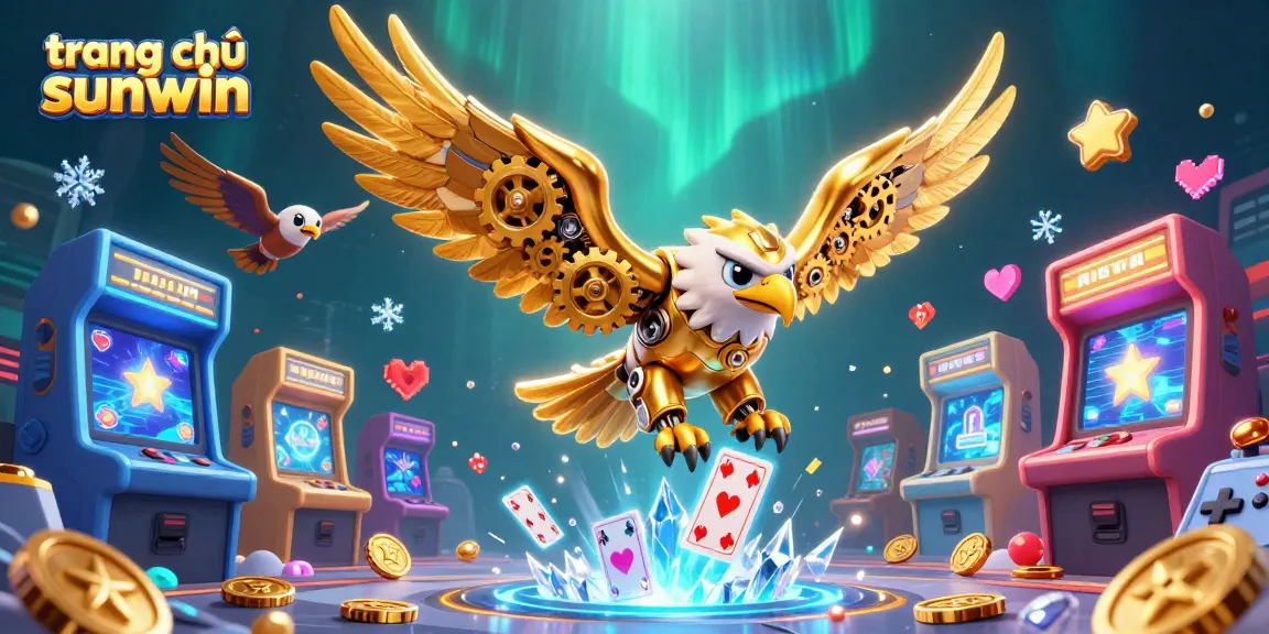 Experience gaming thrills with trang chủ sunwin as a golden eagle dives through cards.